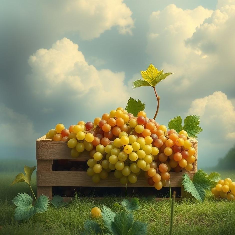 Dream : Crate of grapes in a dream