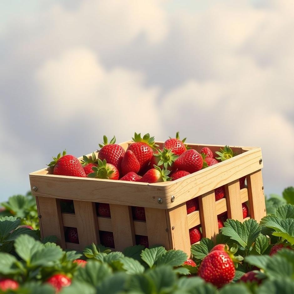 Dream : Crate of strawberries in a dream