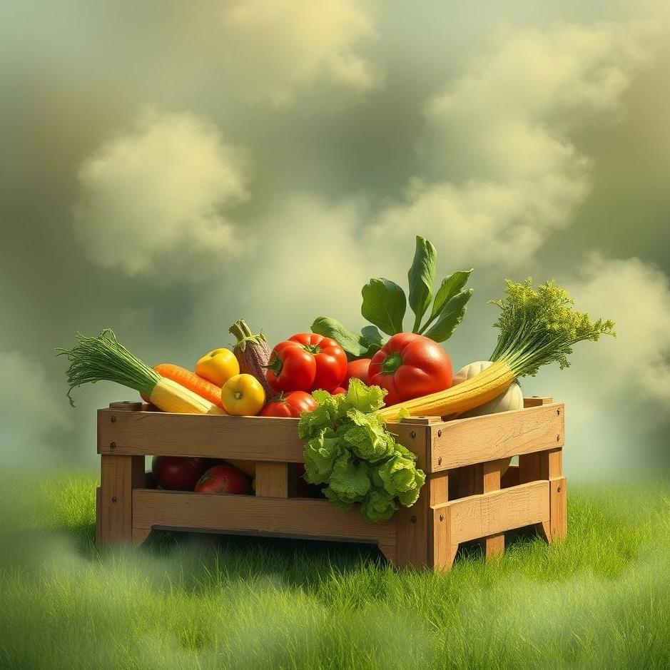 Dream : Crate of vegetables in a dream