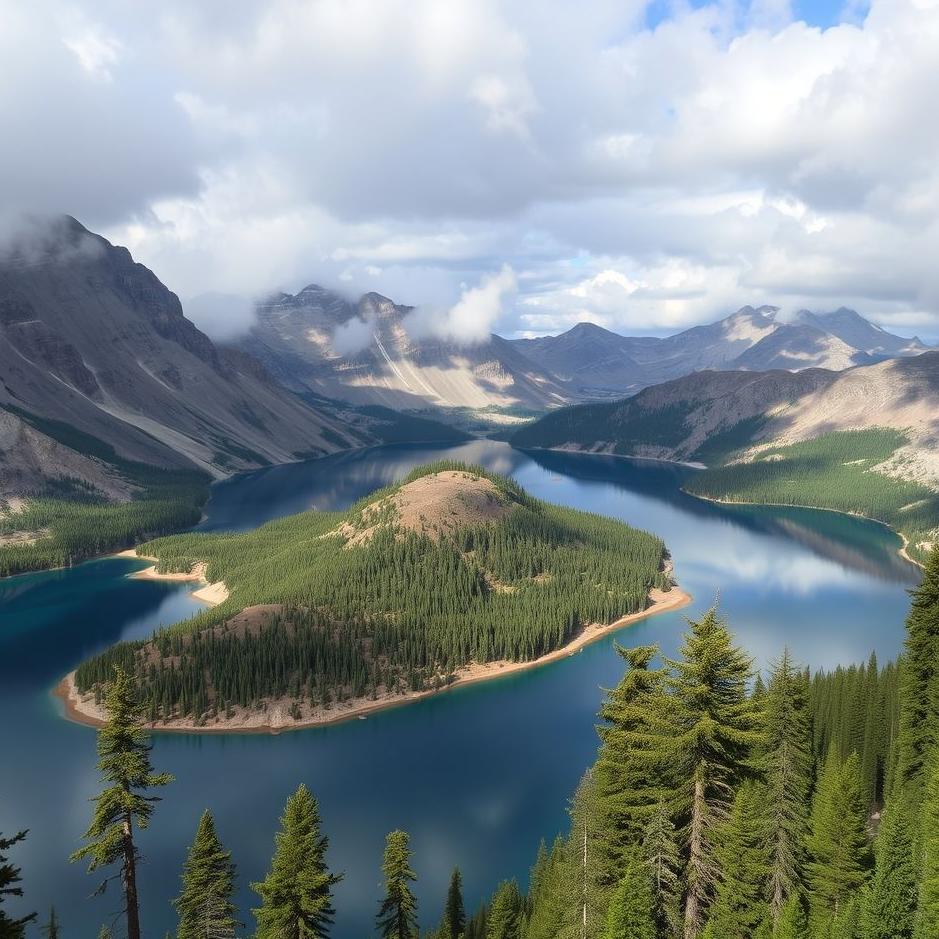 Dream : Crater lake in a dream