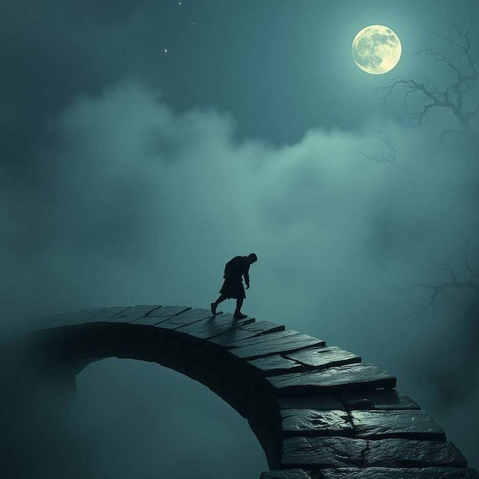 Dream : Crawling across a bridge in a dream