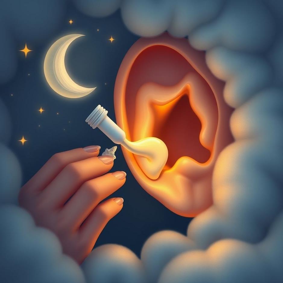 Dream : Cream applied to the ear in a dream