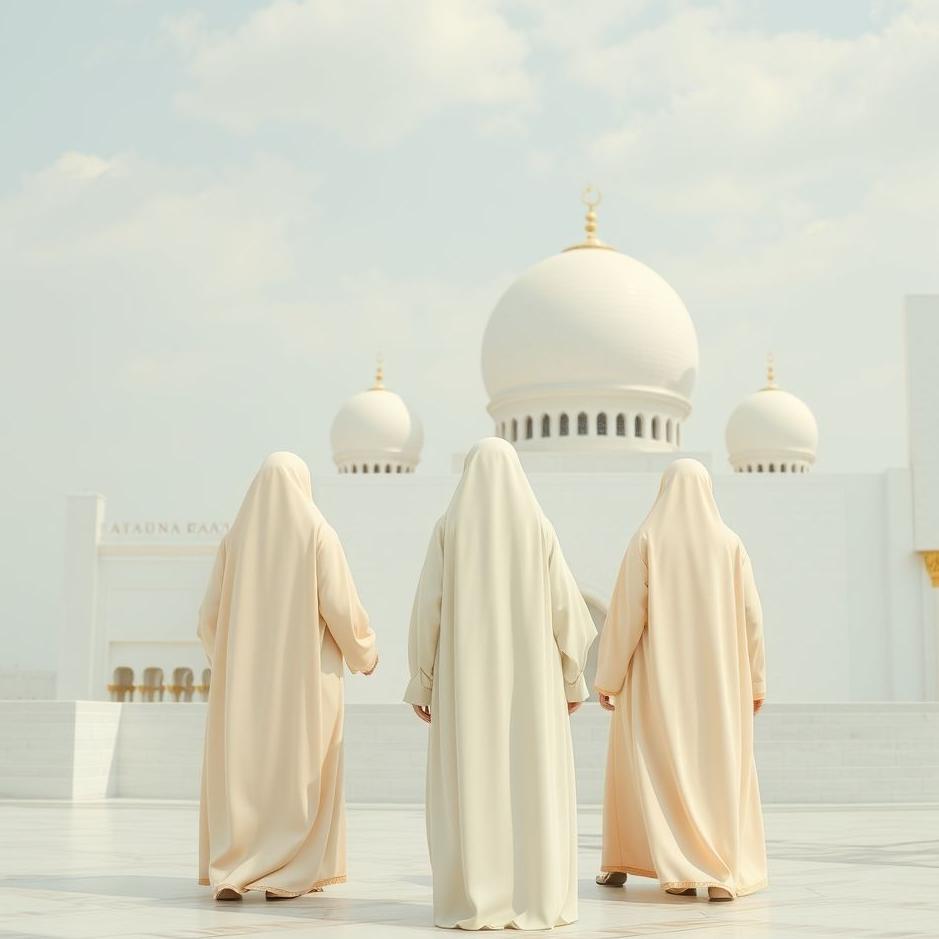 Dream : Cream-colored abayas in a dream