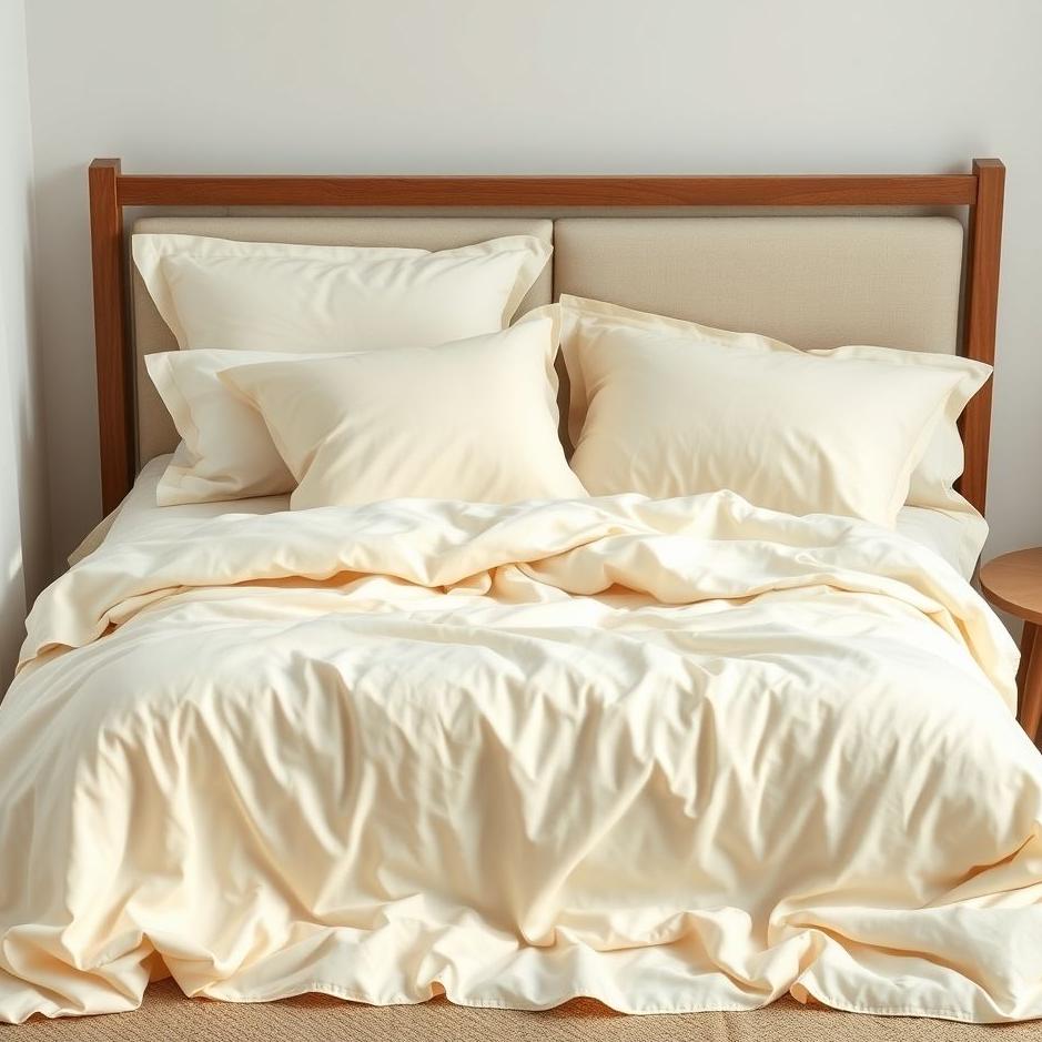 Dream : Cream-colored bedspread in a dream