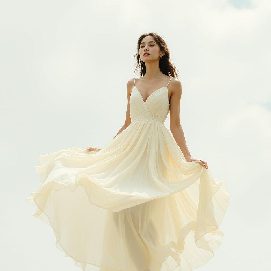 Dream : Cream-colored dress in a dream