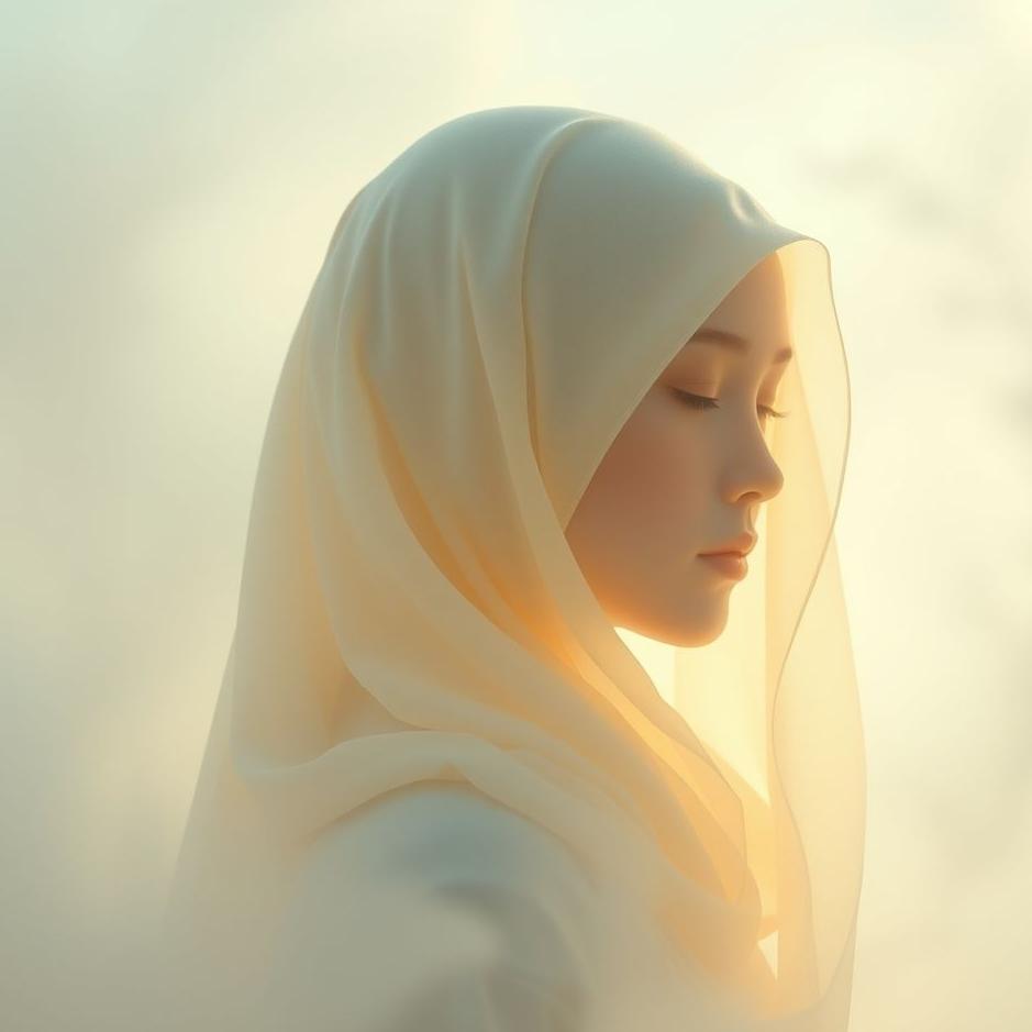 Dream : Cream-colored headscarf in a dream