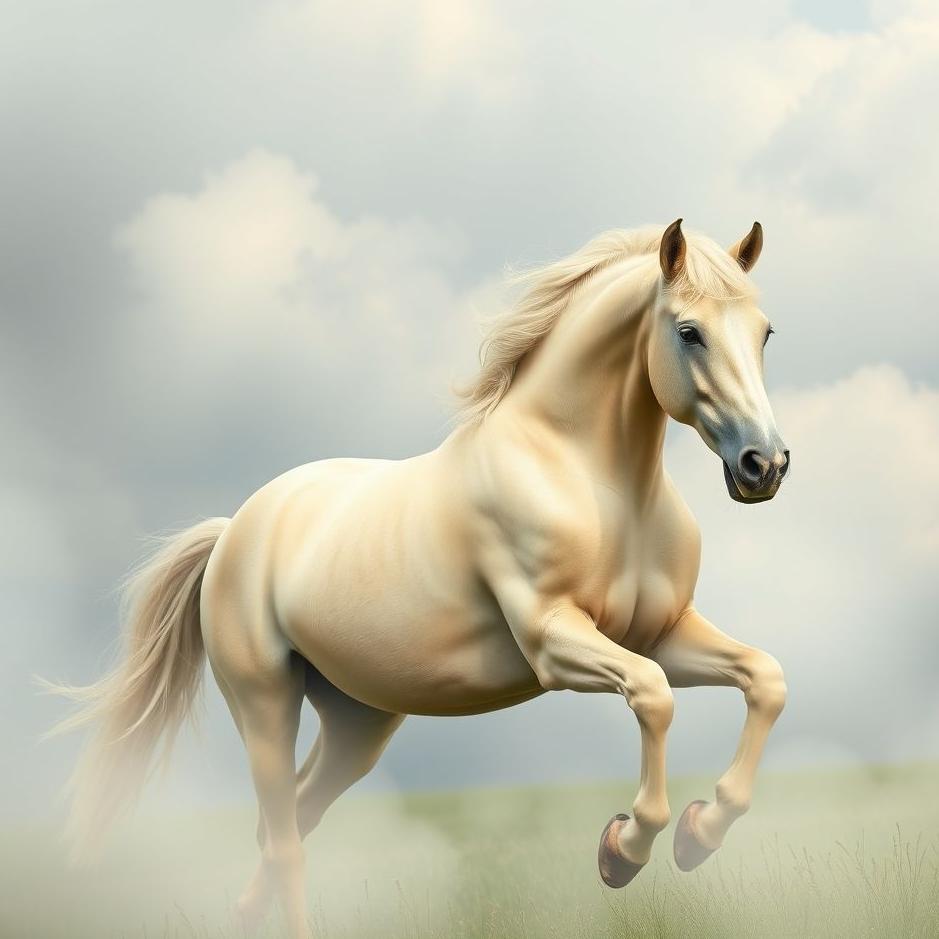 Dream : Cream-colored horse in a dream