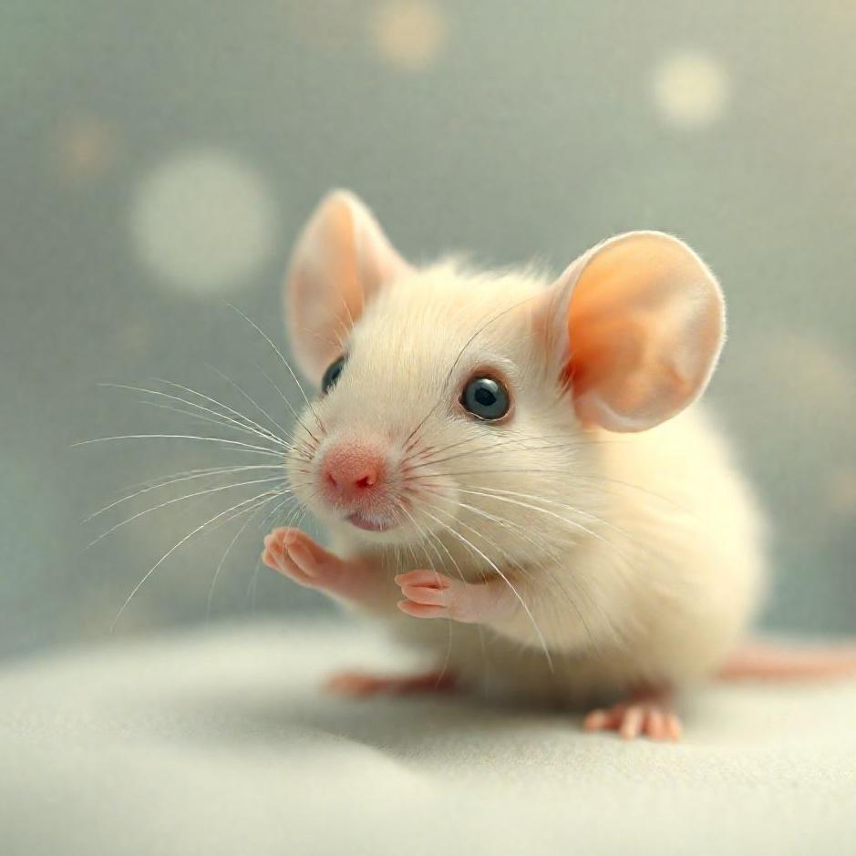 Dream : Cream-colored mouse in a dream