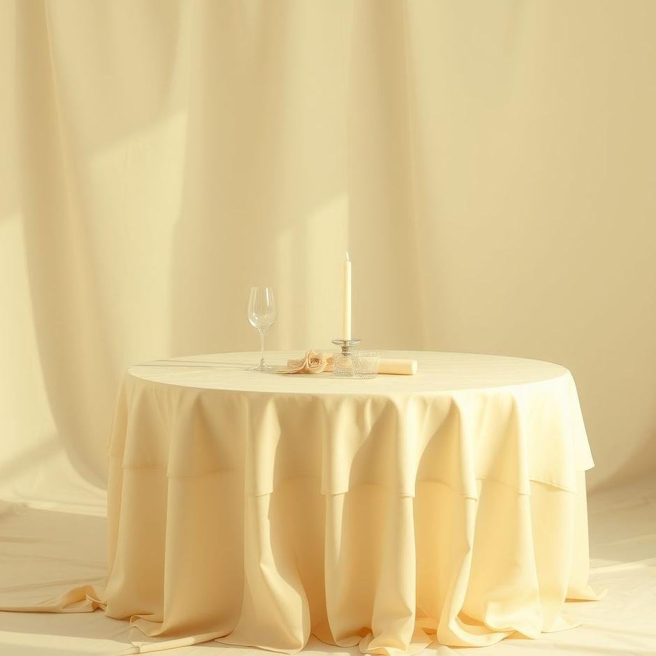 Dream : Cream-colored tablecloth in a dream