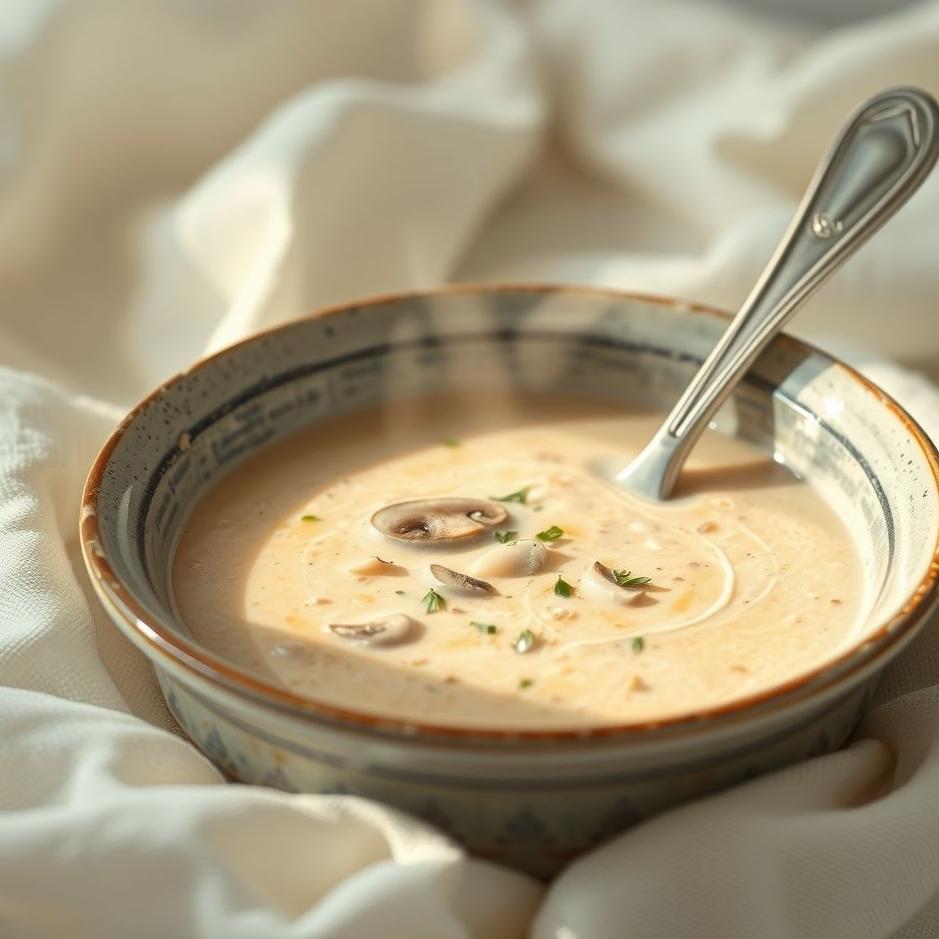 Dream : Cream of mushroom soup in a dream