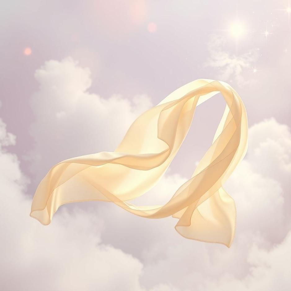 Dream : Cream scarf in a dream