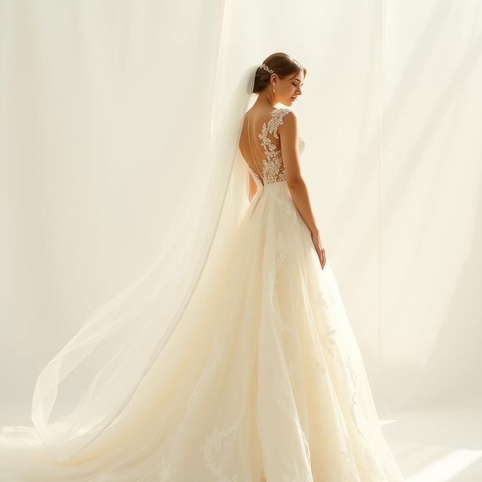Dream : Cream wedding dress in a dream