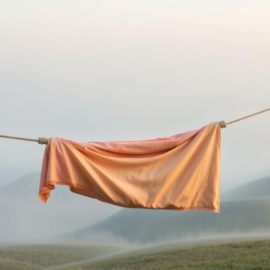 Dream : Crossing a blanket with a rope in a dream