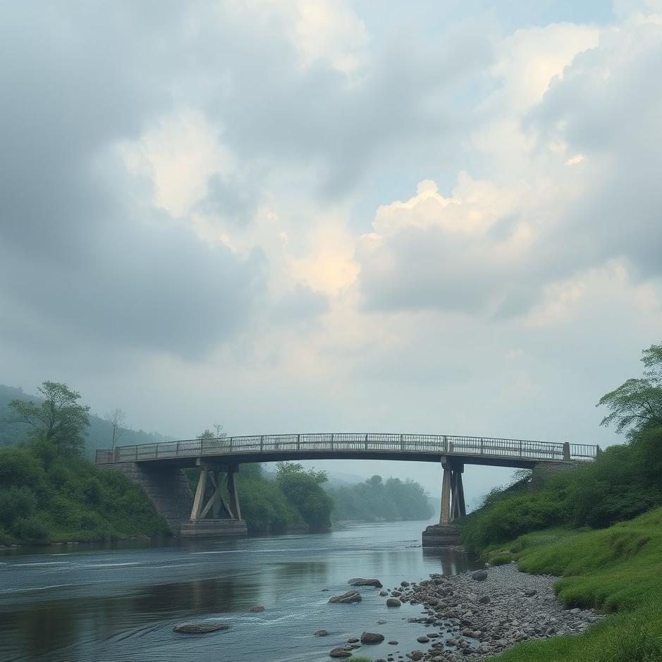 Dream : Crossing a bridge over a river in a dream