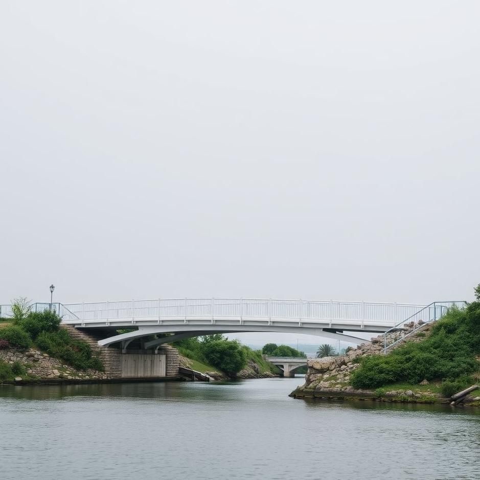 Dream : Crossing a white bridge 