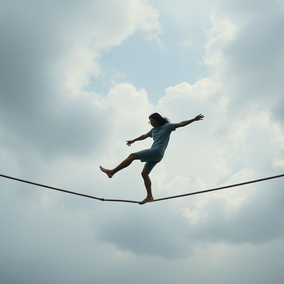 Dream : Crossing oneself on a rope in a dream
