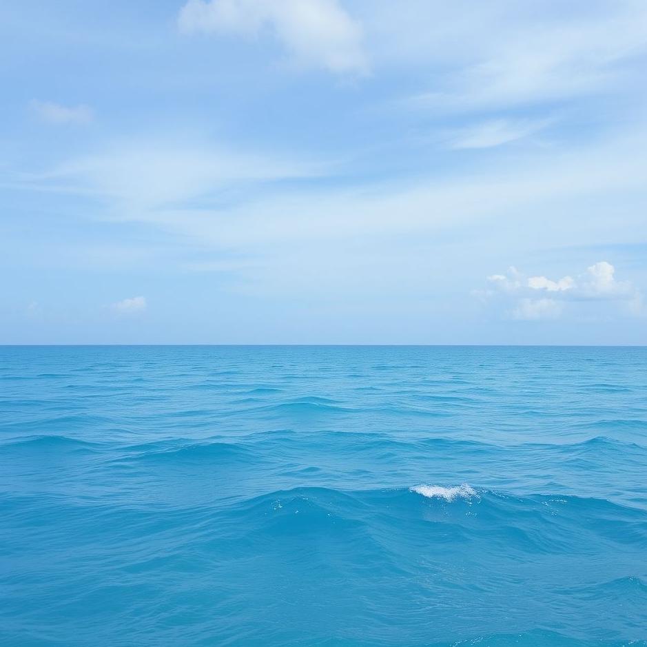 Dream : Crossing the blue sea in a dream