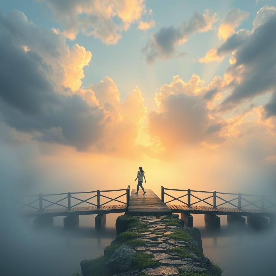 Dream : Crossing the bridge by walking in a dream