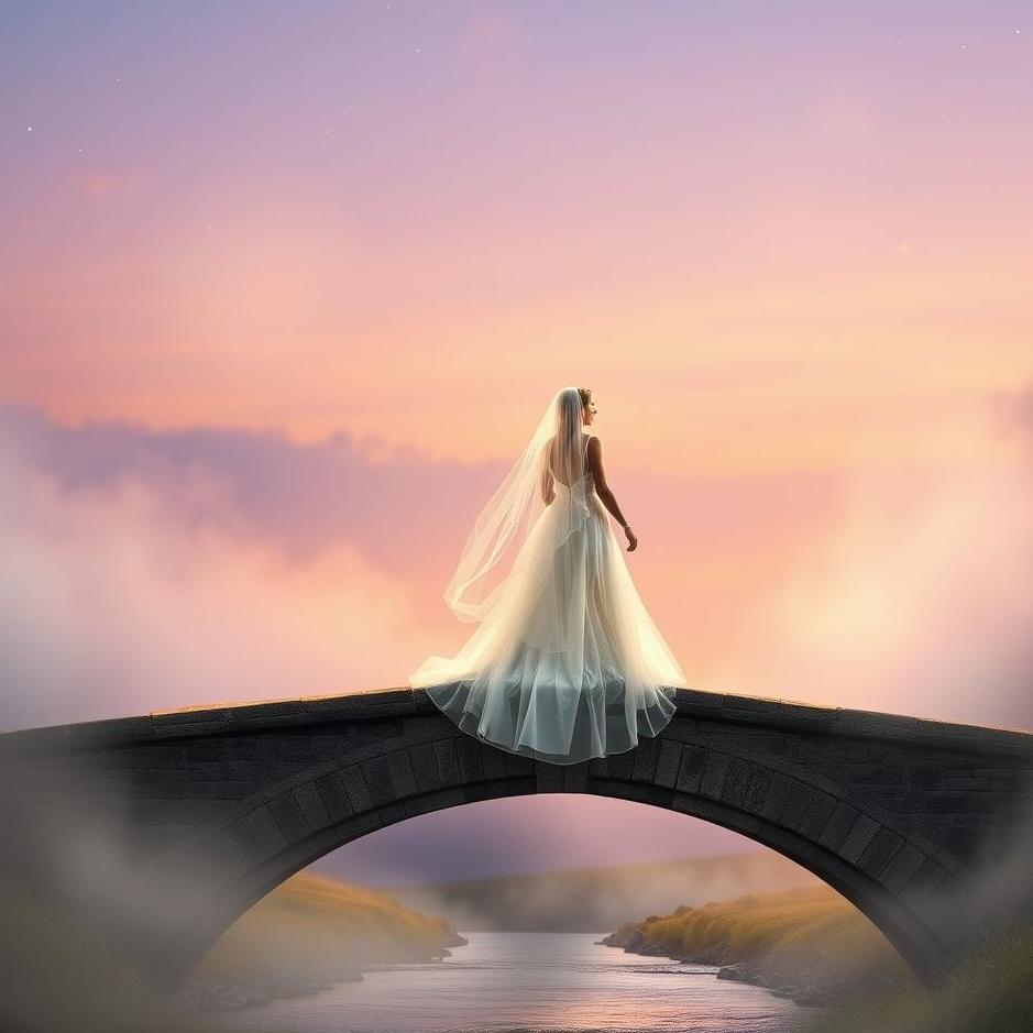 Dream : Crossing the bridge in a wedding dress in a dream