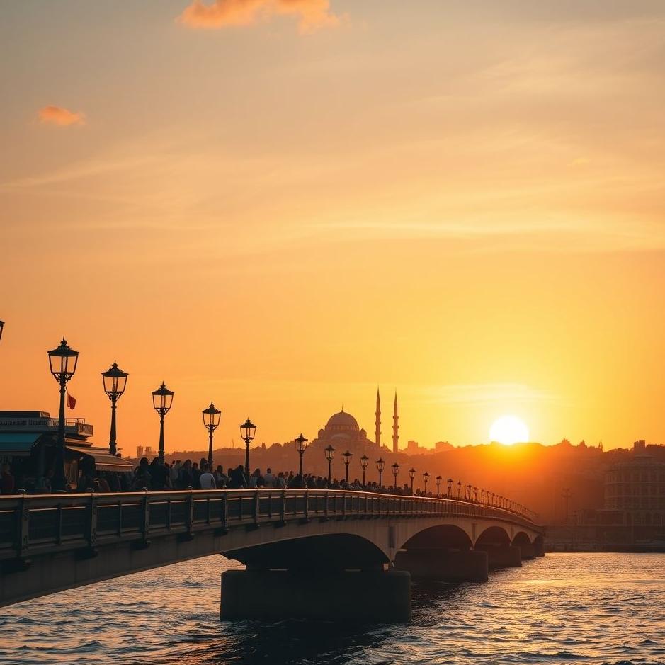 Dream : Crossing the Galata Bridge in a dream