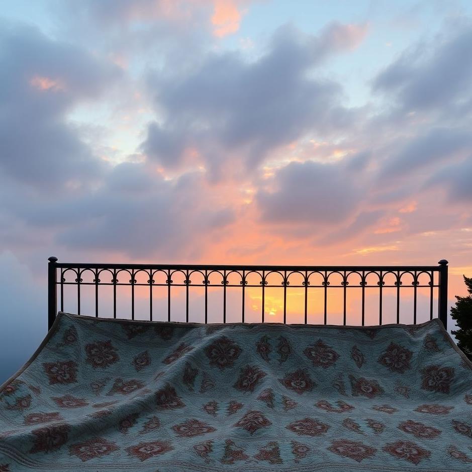 Dream : Crossing the quilt to the balcony in a dream