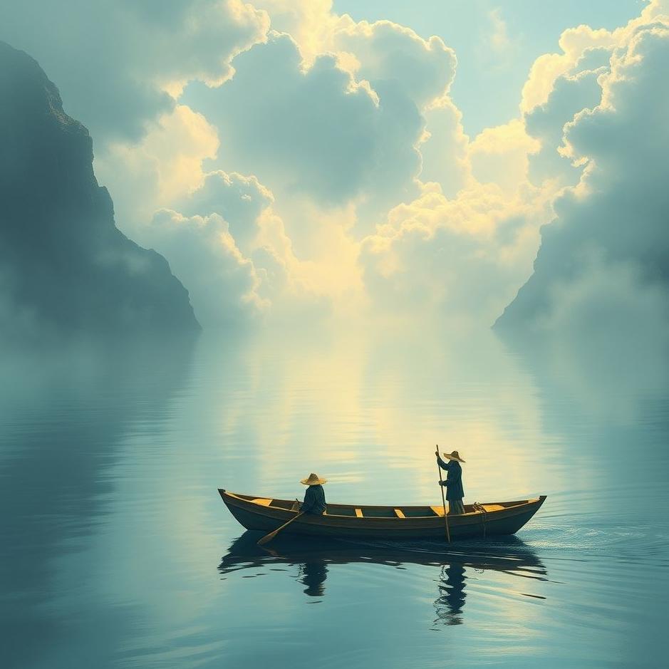 Dream : Crossing the river in a boat in a dream