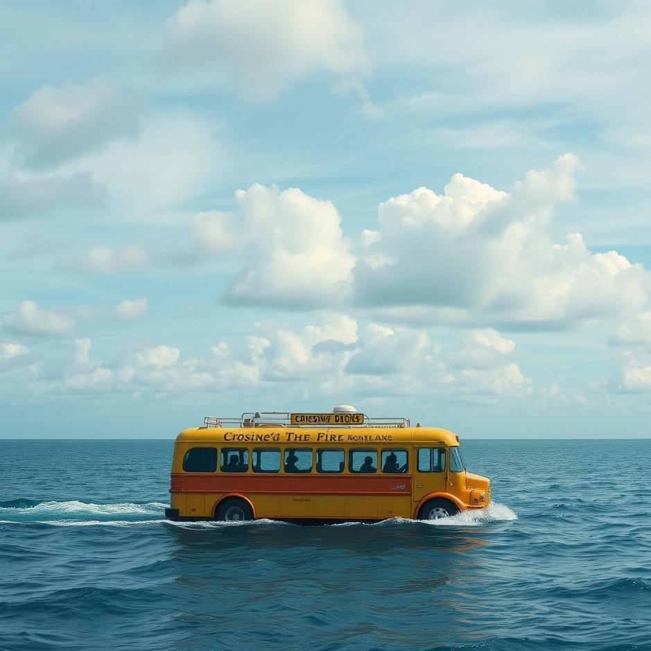 Dream : Crossing the sea on a bus in a dream