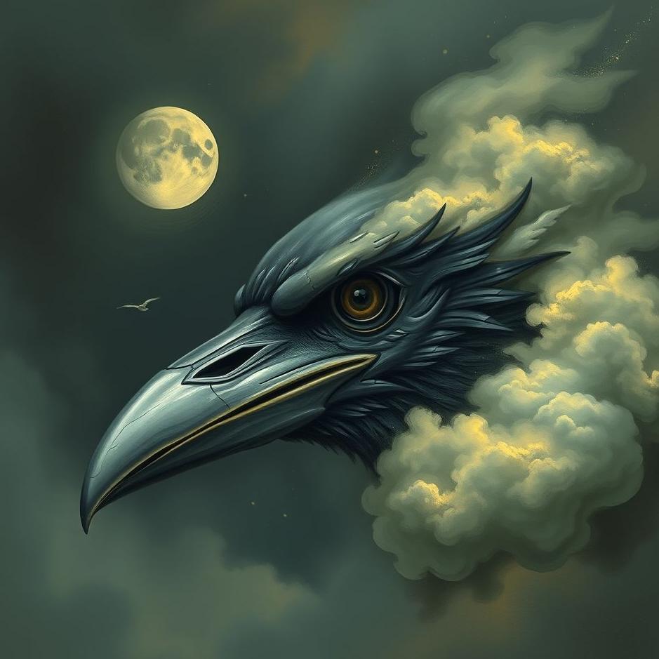 Dream : Crow's head in a dream