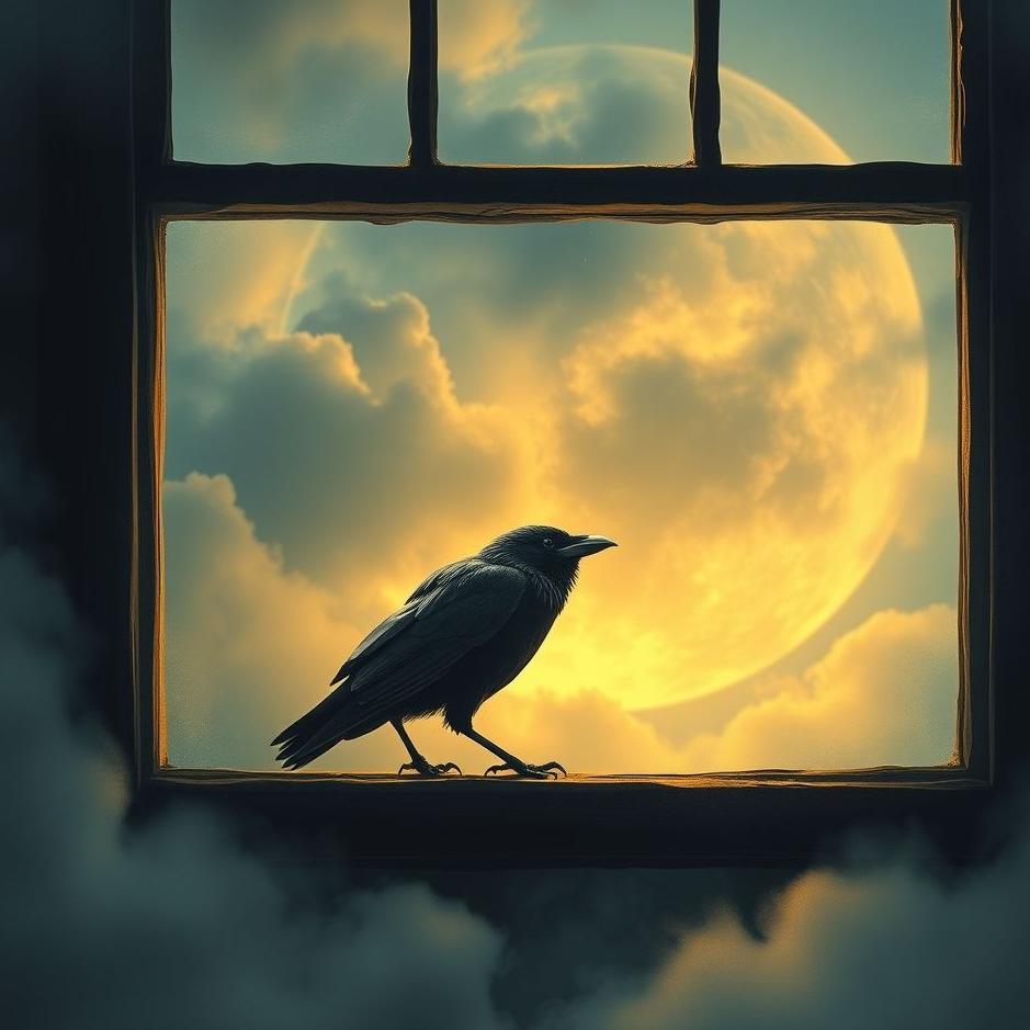 Dream : Crow at the window in a dream
