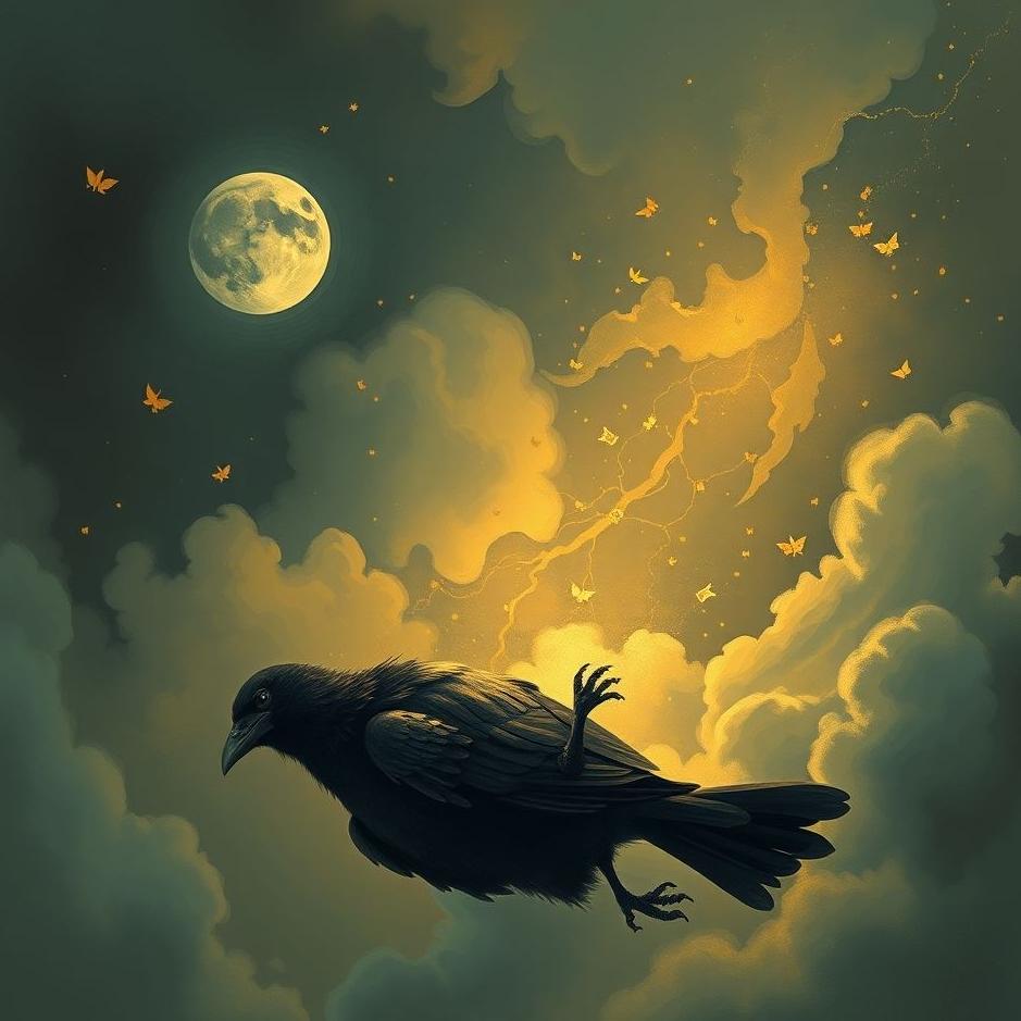 Dream : Crow dying in a dream