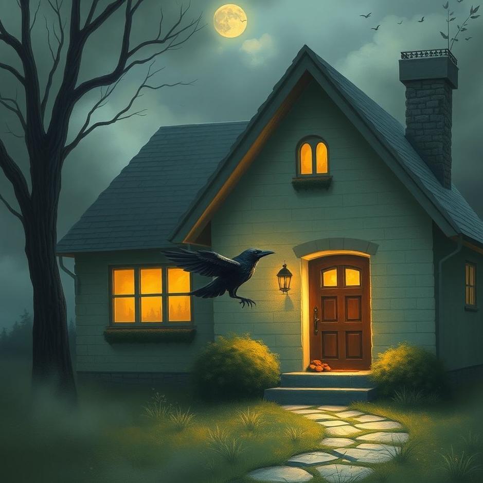 Dream : Crow enter the house in a dream