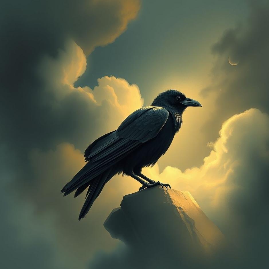 Dream : Crow perching on your shoulder in a dream