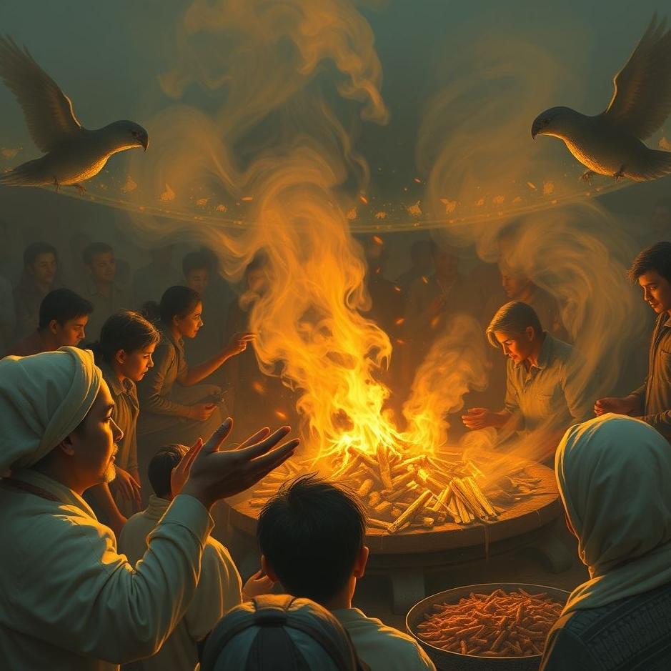 Dream : Crowd and giving food in a dream