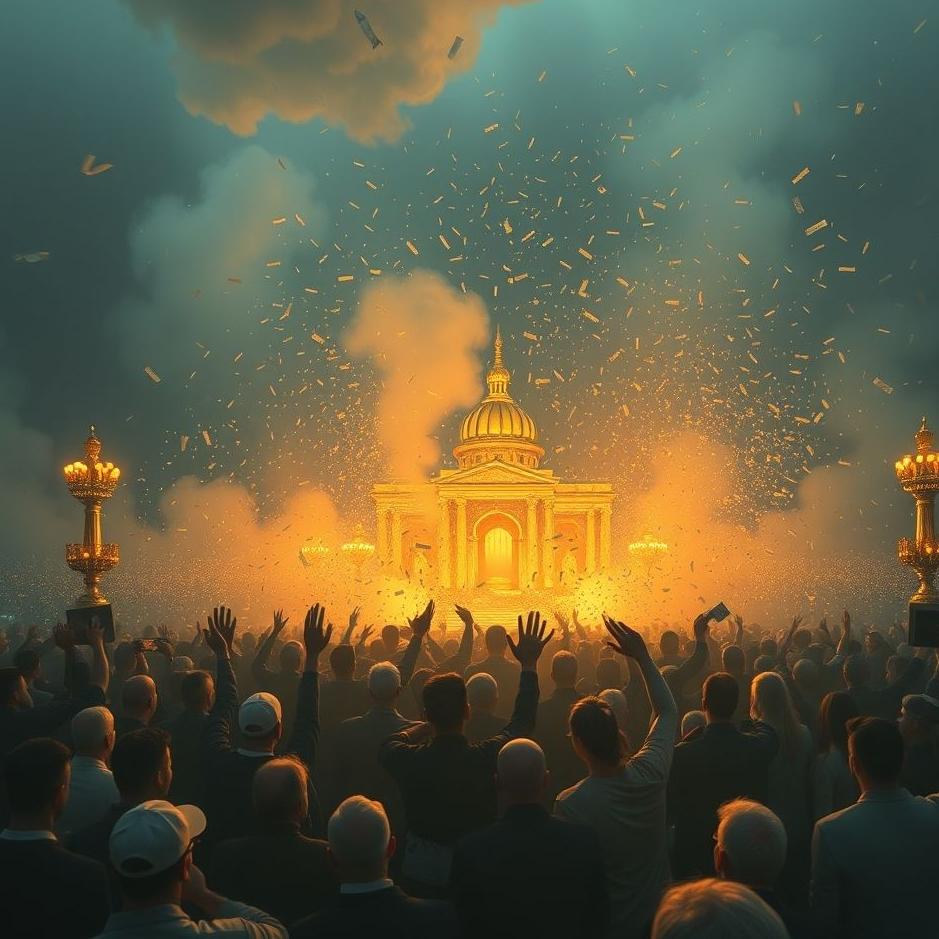 Dream : Crowd and money in a dream