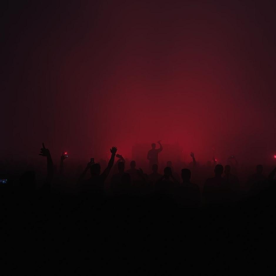 Dream : Crowd dressed in black in a dream