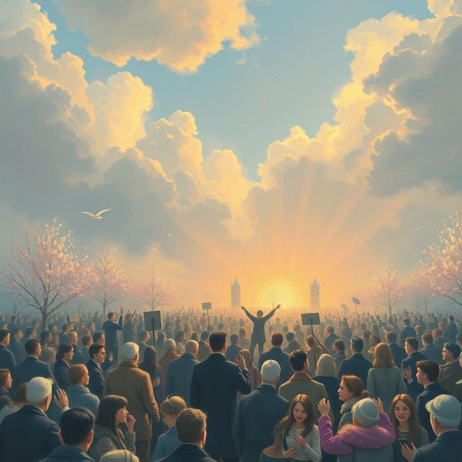 Dream : Crowd of April in a dream