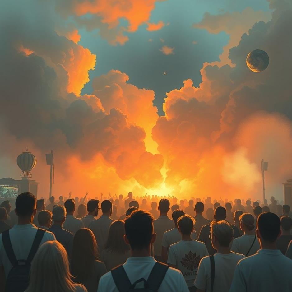 Dream : Crowd of customers in a dream