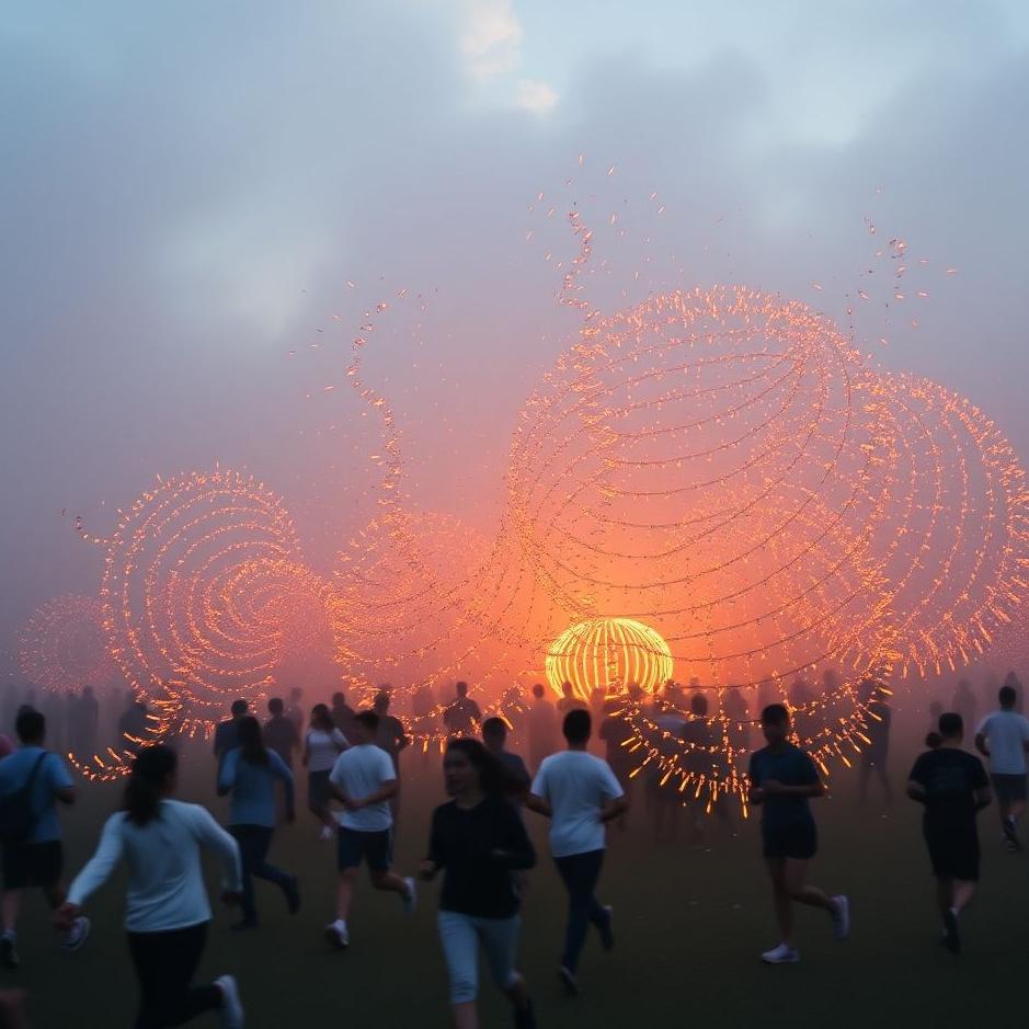 Dream : Crowd running in a dream