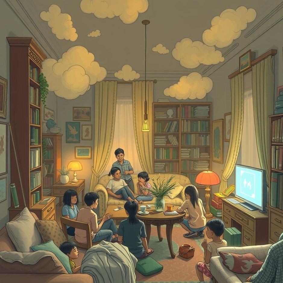 Dream : Crowded apartment in a dream