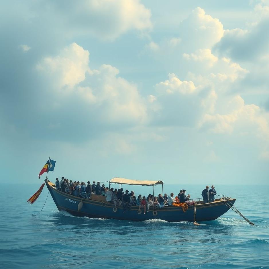 Dream : Crowded boat in a dream