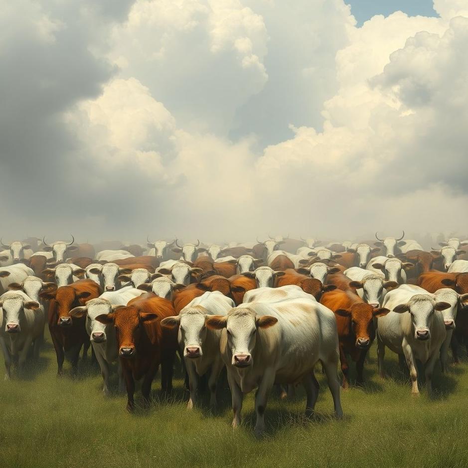 Dream : Crowded cattle in a dream