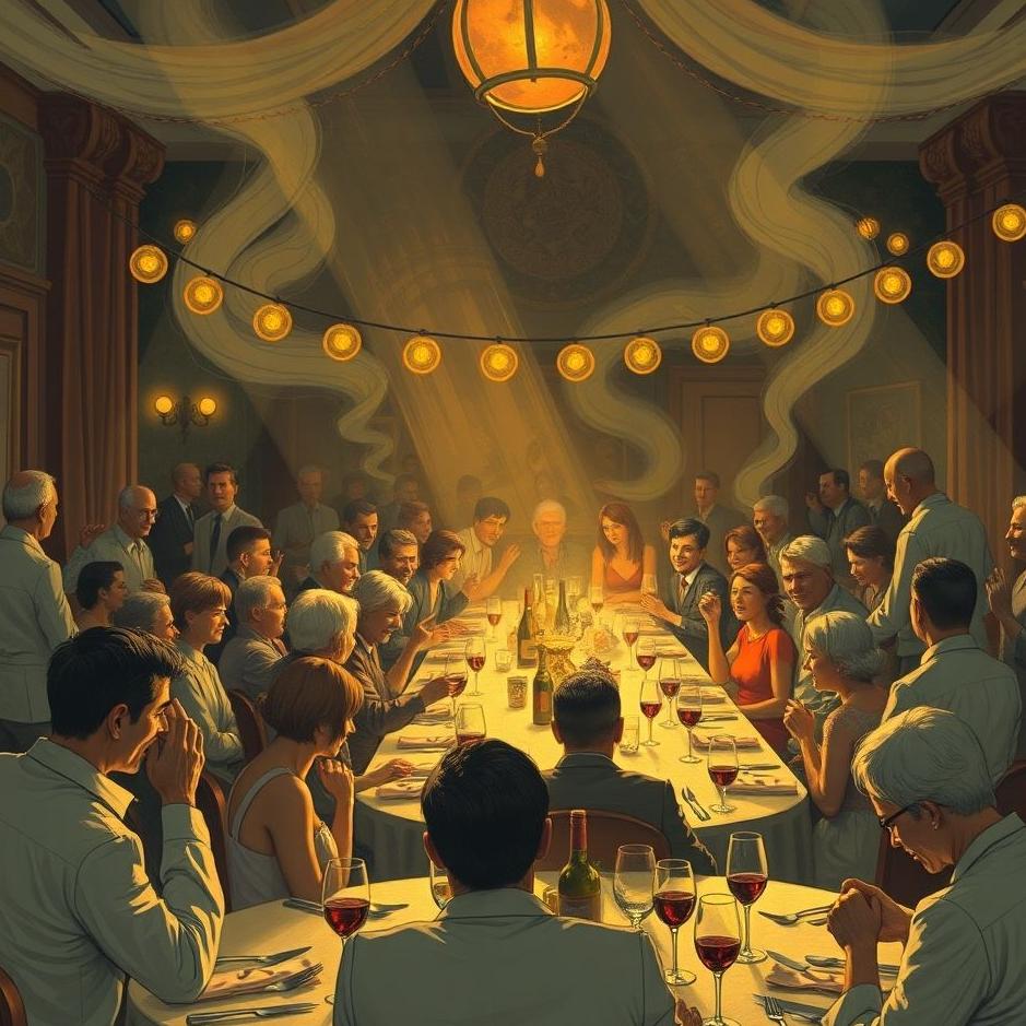 Dream : Crowded dinner invitation in a dream