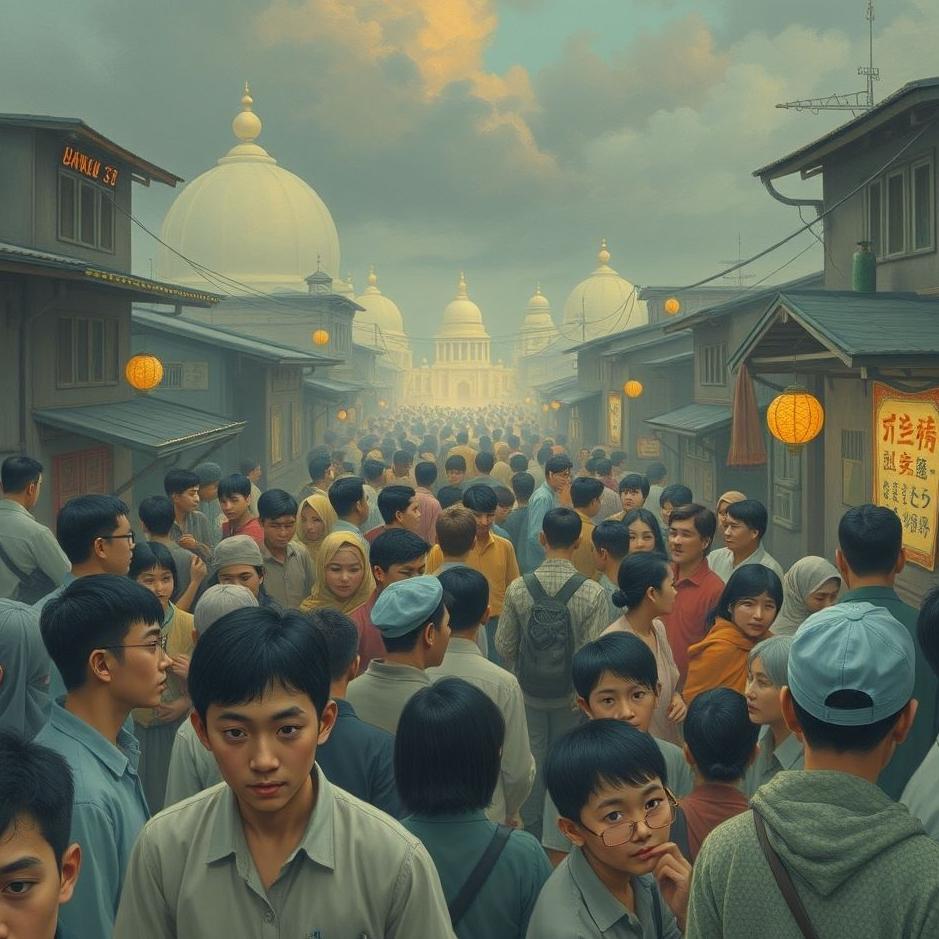 Dream : Crowded foreign people at home in a dream