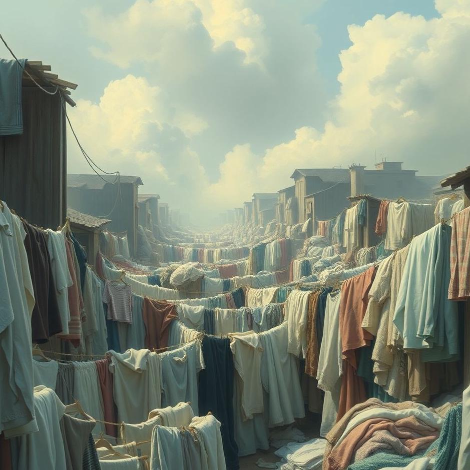 Dream : Crowded laundry in a dream