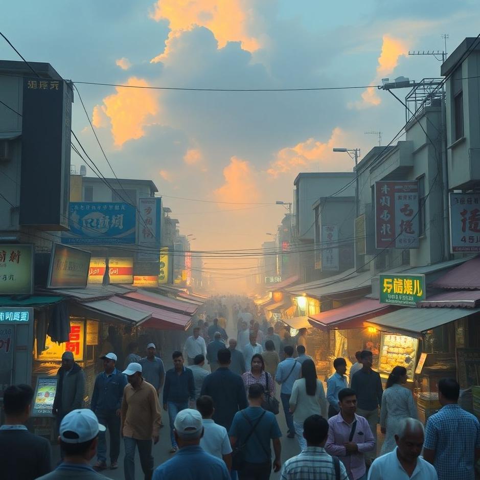 Dream : Crowded market in a dream