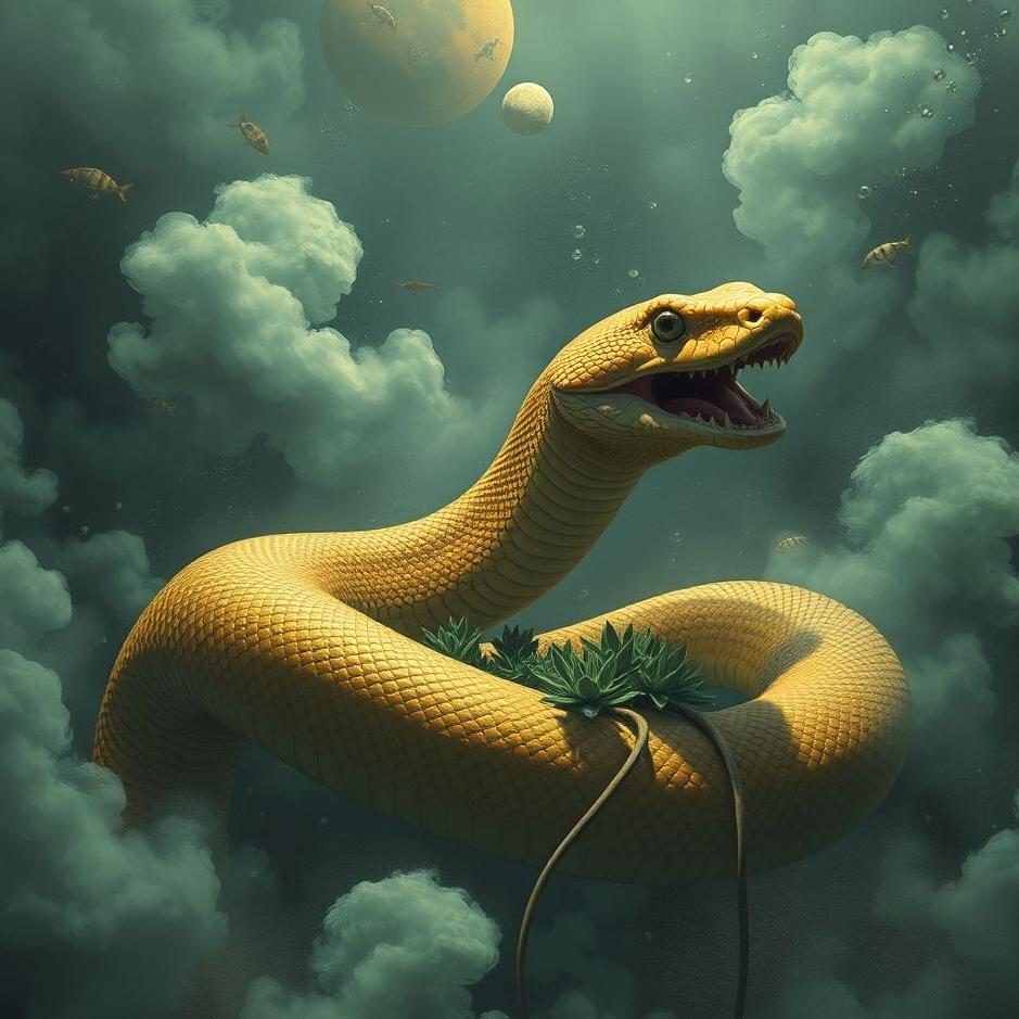 Dream : Crowded snake in a dream