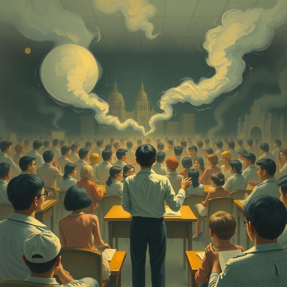 Dream : Crowded teacher in a dream