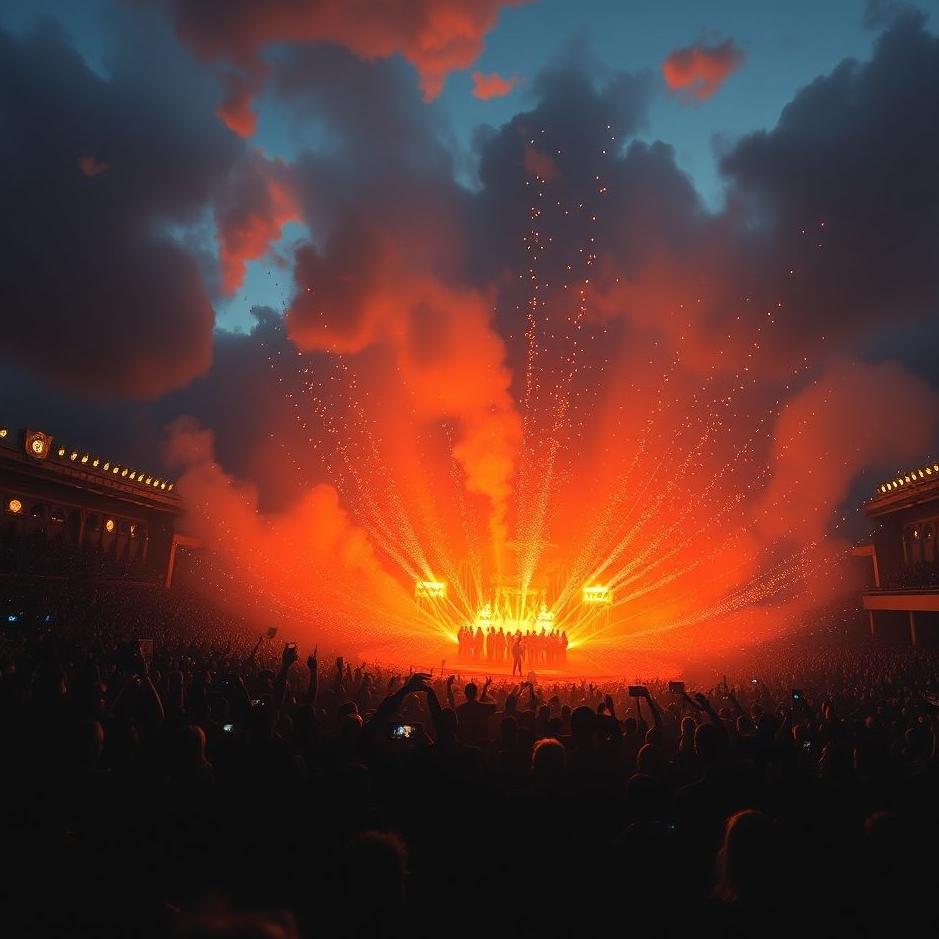 Dream : Crowded tribune in a dream