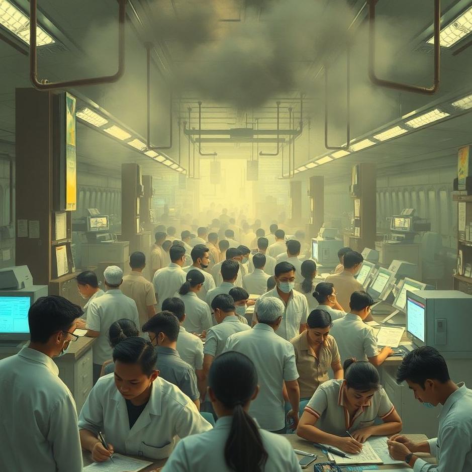 Dream : Crowded work environment in a dream