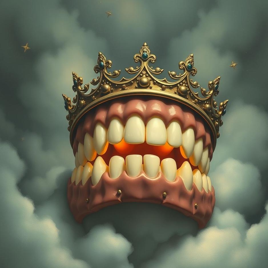 Dream : Crowned teeth coming out of their place in a dream